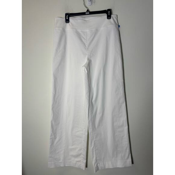 NWT Elliott Lauren White Wide Leg Slacks Sz 14 - Picture 1 of 3